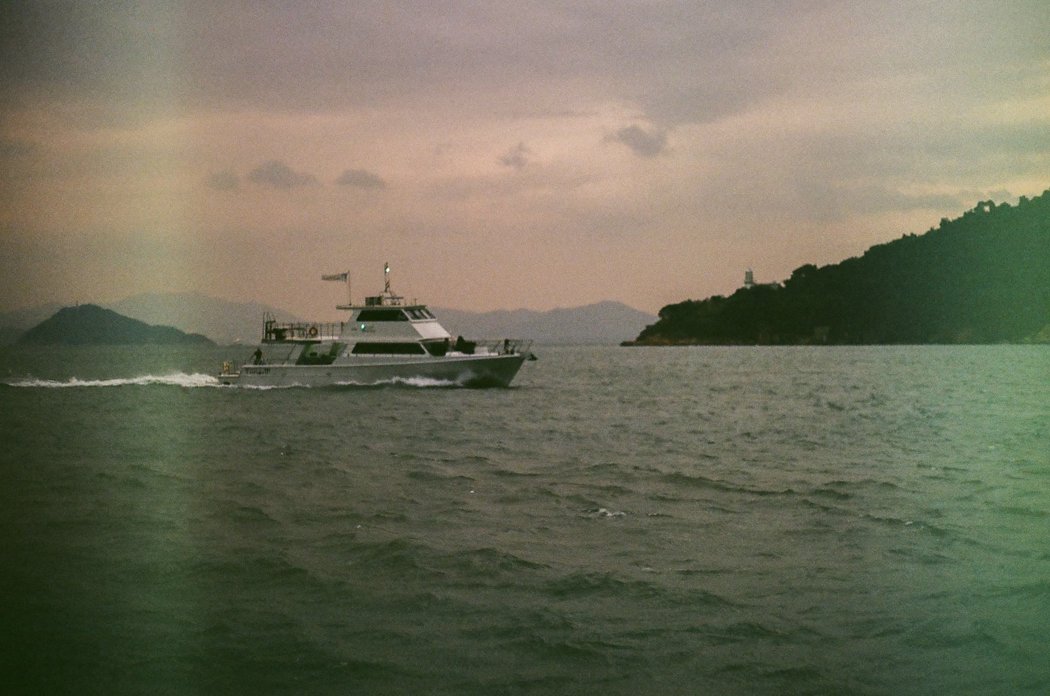 HK Pier, dark purple sky