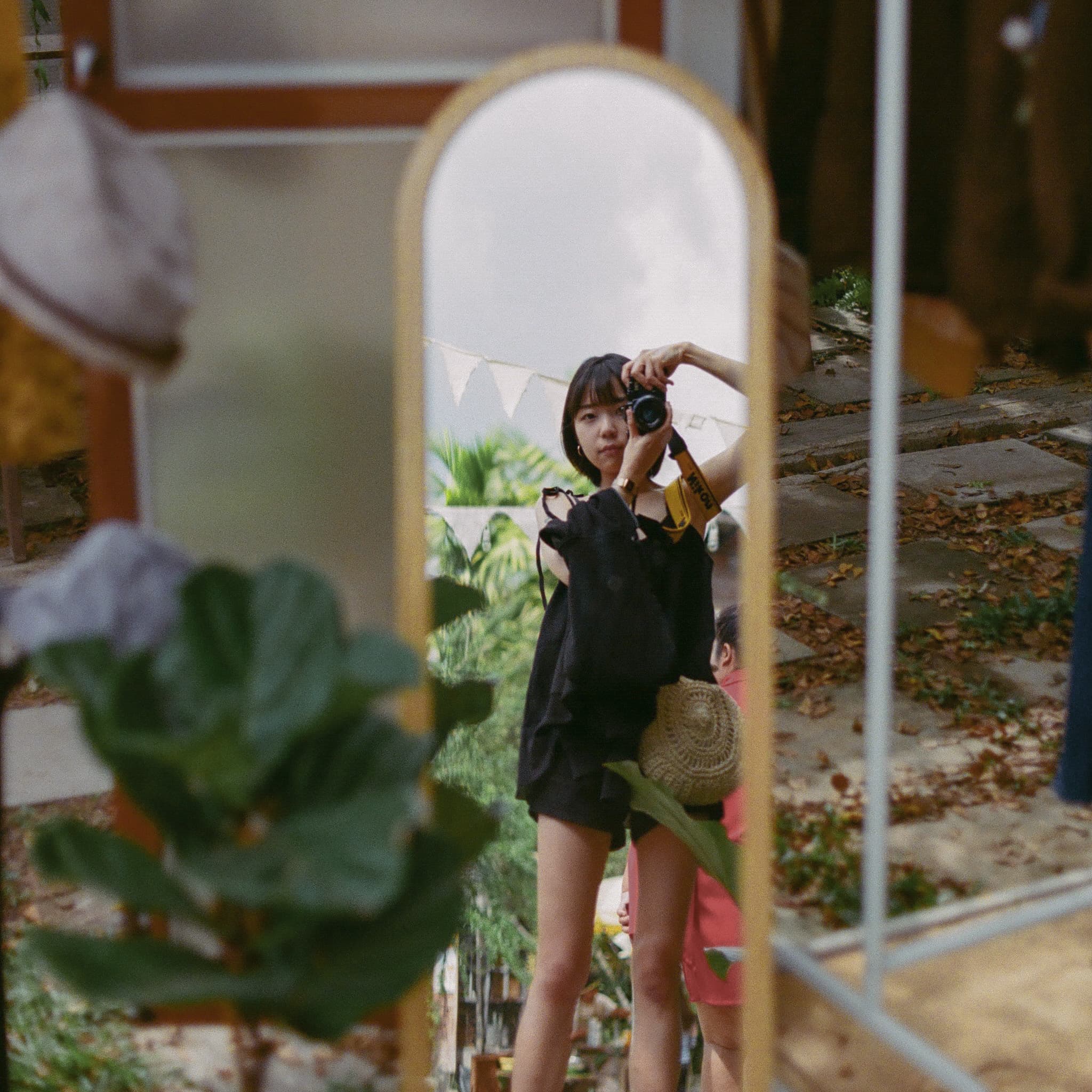 Chiangmai. Mirror selfie at this artist village.