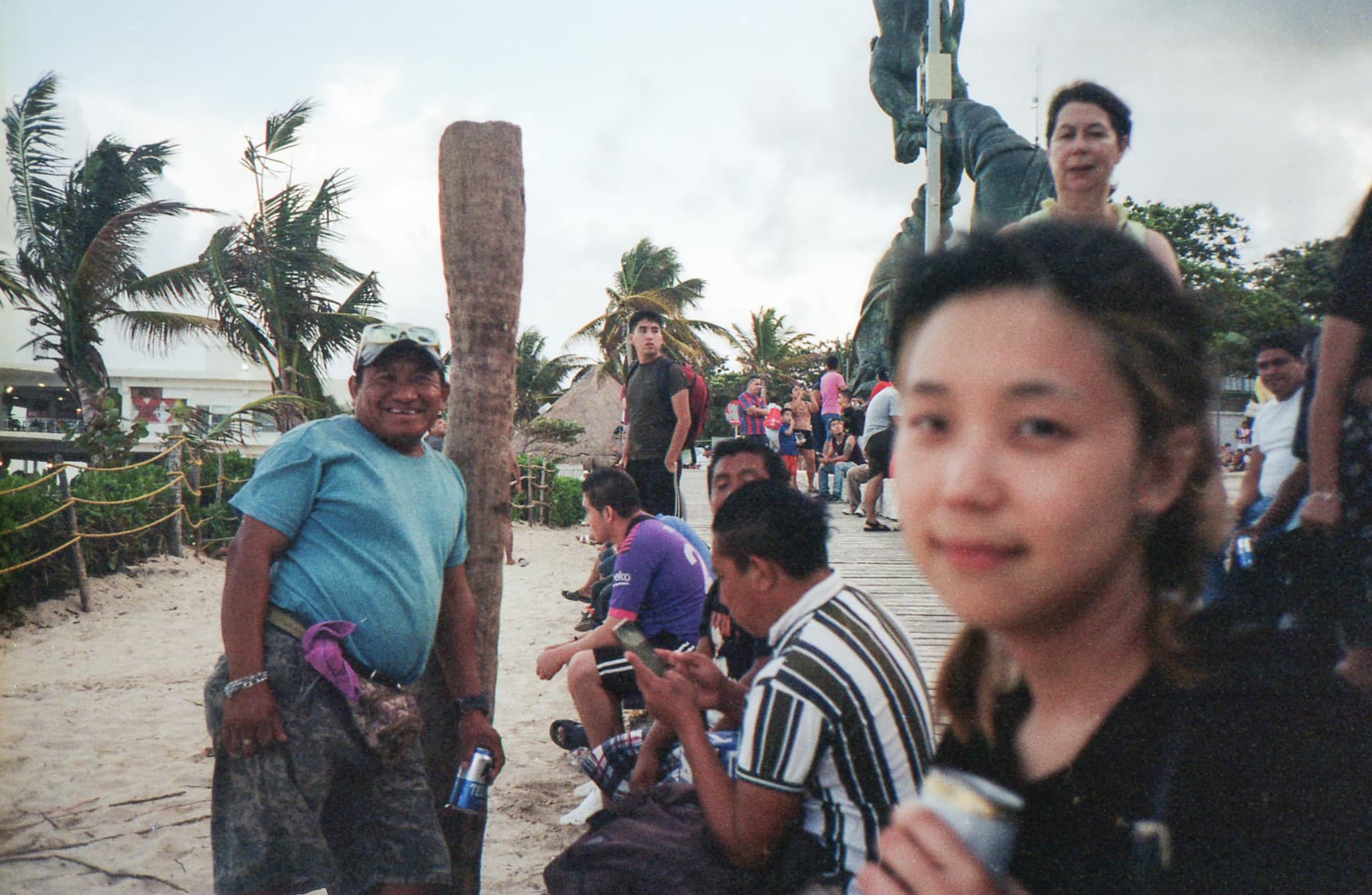 How he took photos of me.