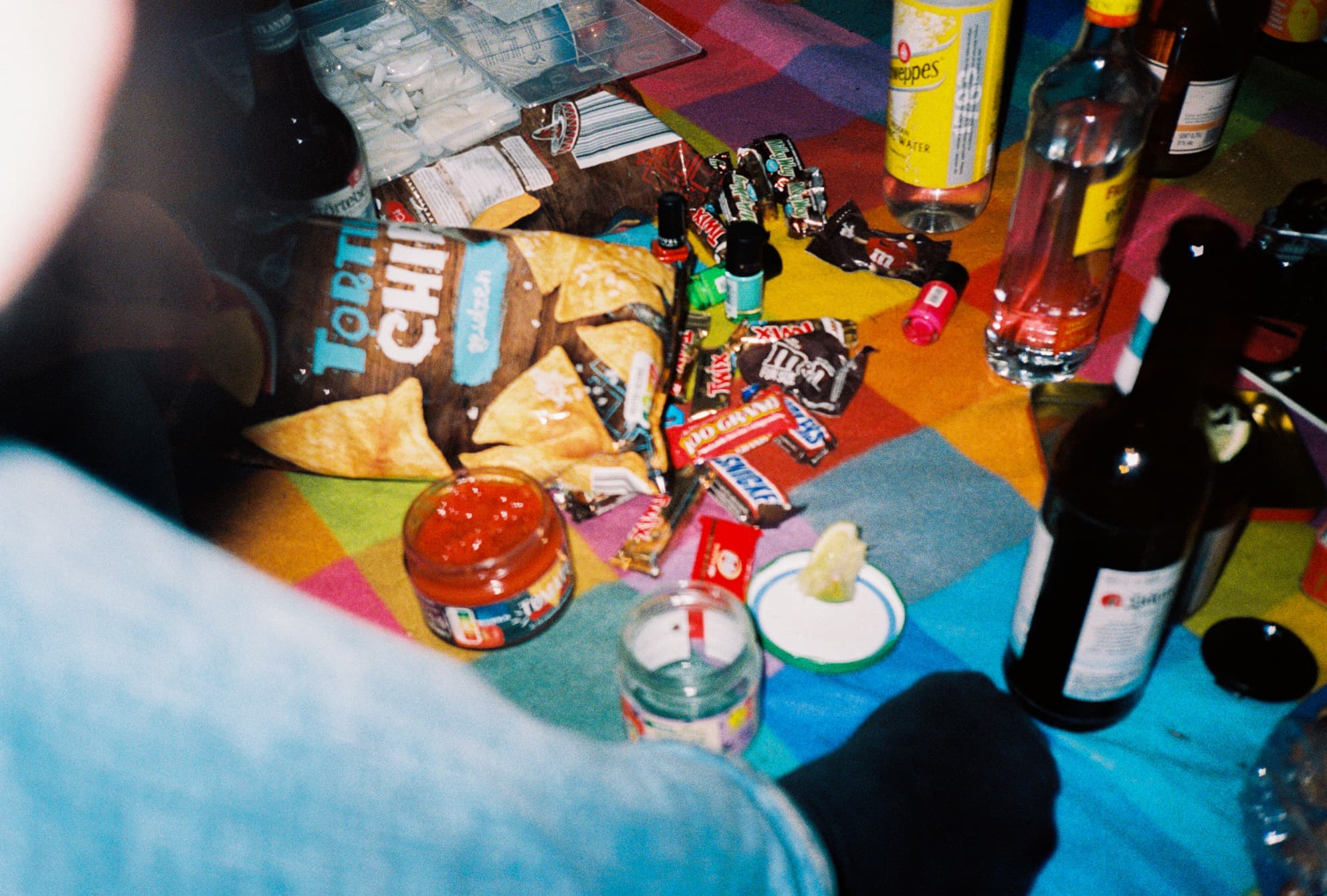 Demi's bday. Chips and manicure.